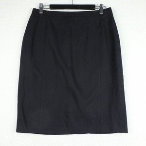 Vintage Black Wool Skirt
